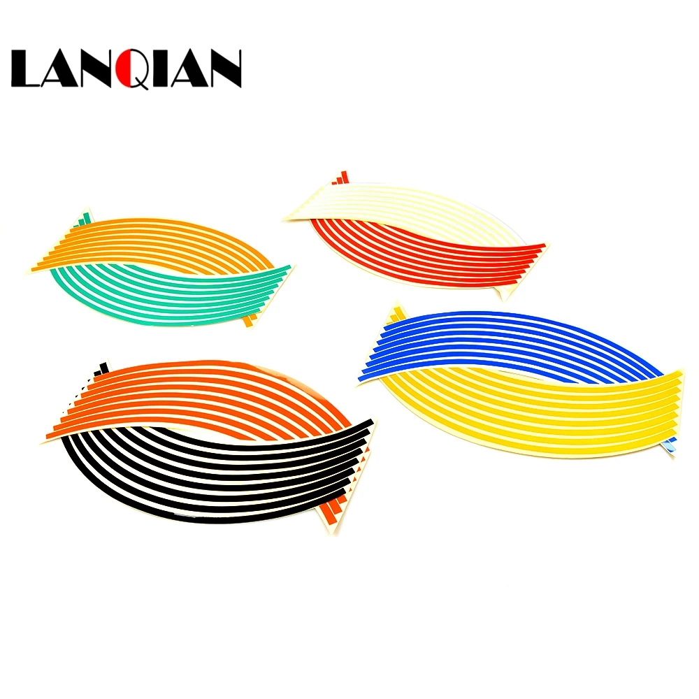 

For KTM RC8 RC8R RC125 125 Duke 990 SMR/SMT Super Duke motorcycle sticker Colorful motor wheel stickers Reflective Rim Strip
