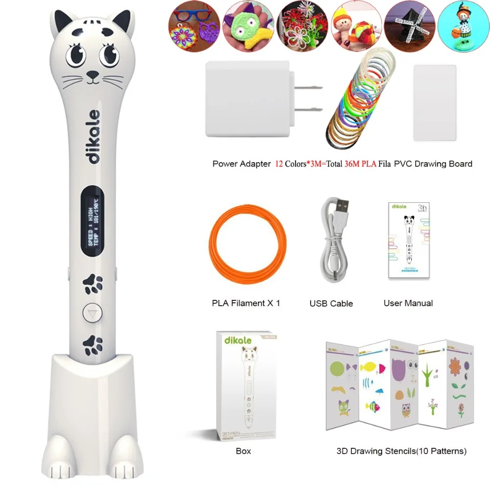 White 3D Pen Pencil_10