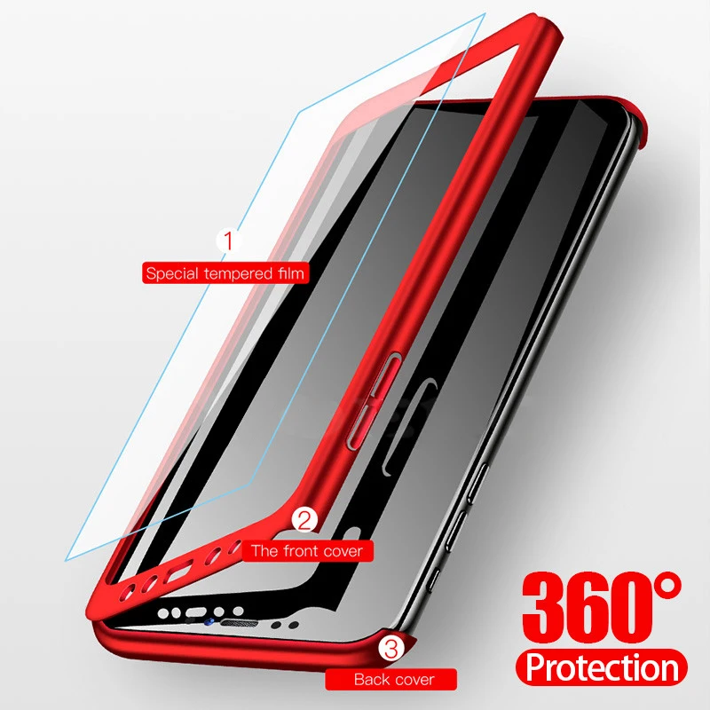 360 полная Защита для samsung Galaxy A9 A7 A6 A8 Plus 2018 A2 Core тонкий матовый жесткий чехол из