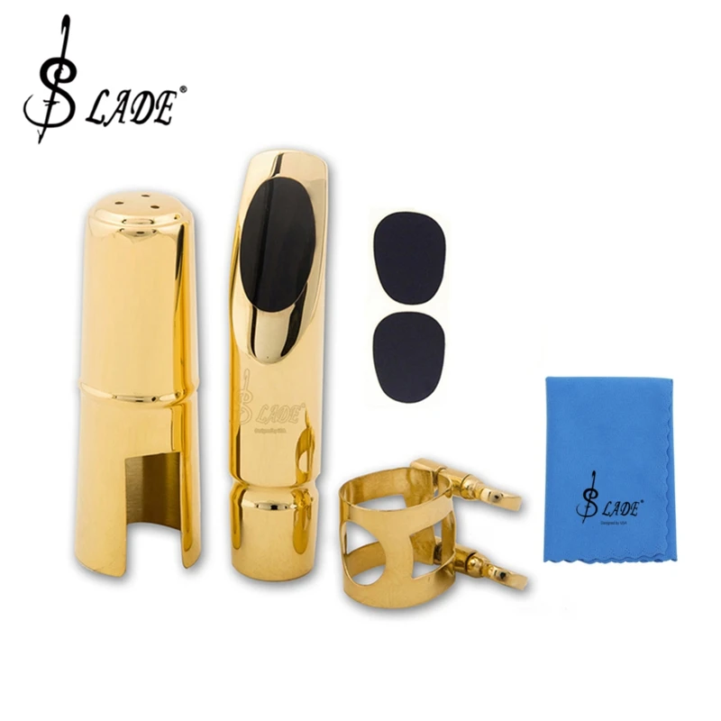

IRIN 5C/6C/7C/8C Sachs Mouthpiece Replacement Kits With High Metal Alto Saxophone Head +2Pcs Tooth Gasket For Sahs Accessories