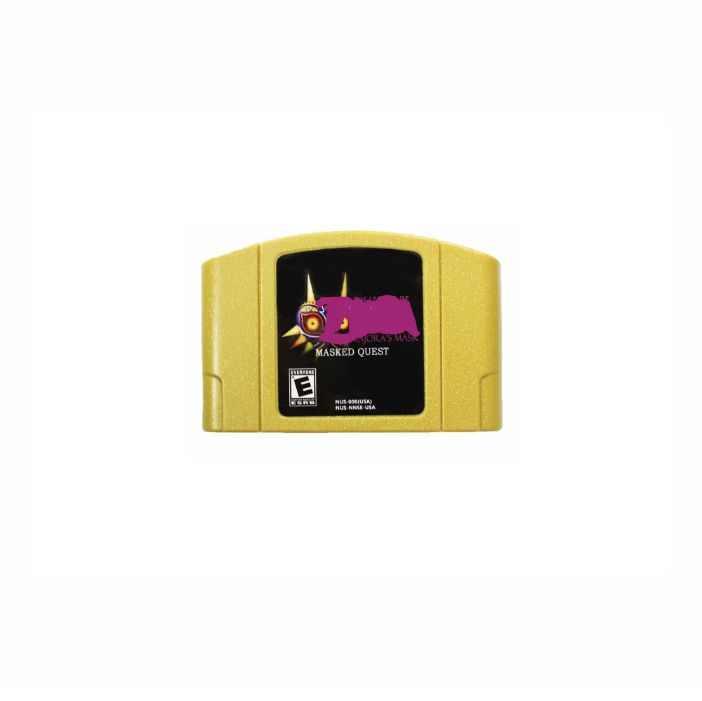 

64 Bit Games Legend Majoras Mask Quest 64 English NTSC Golden Game Card