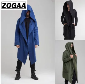 

Men Trench Coat Mens Jacket Spring Autumn Trench Cardigan Punk korean Men Trench Coat Men Long Coat outwear Trench Coat Men