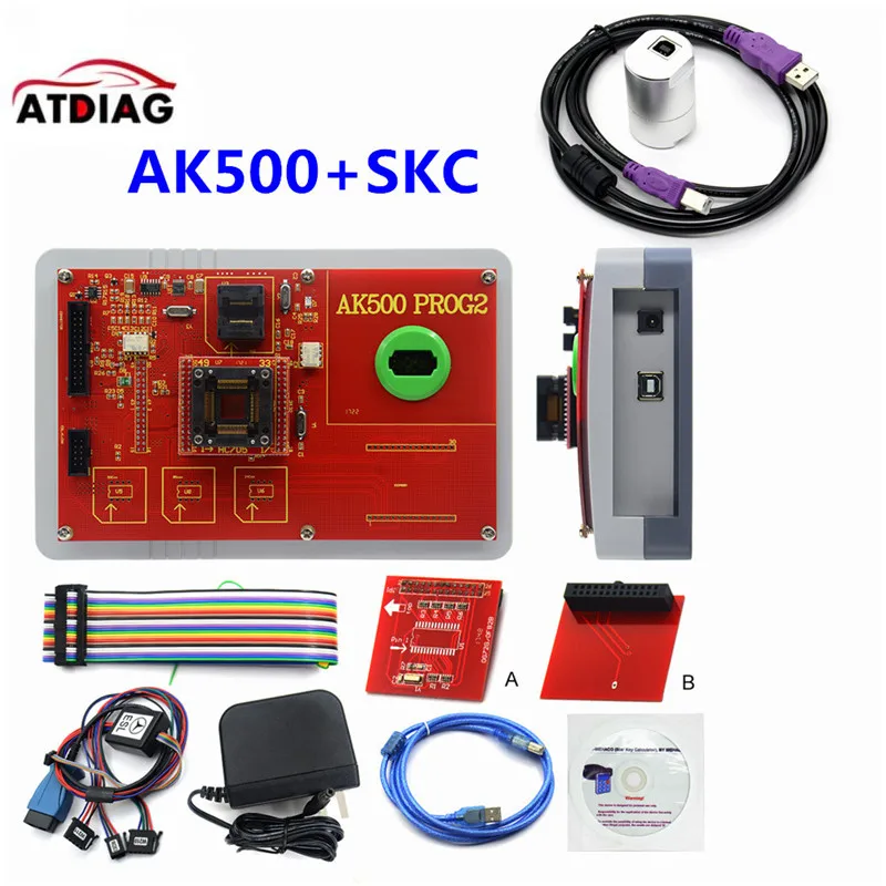 Новейший программатор ключей AK500 + с калькулятором EIS SKC Pro для программатора M ercedes