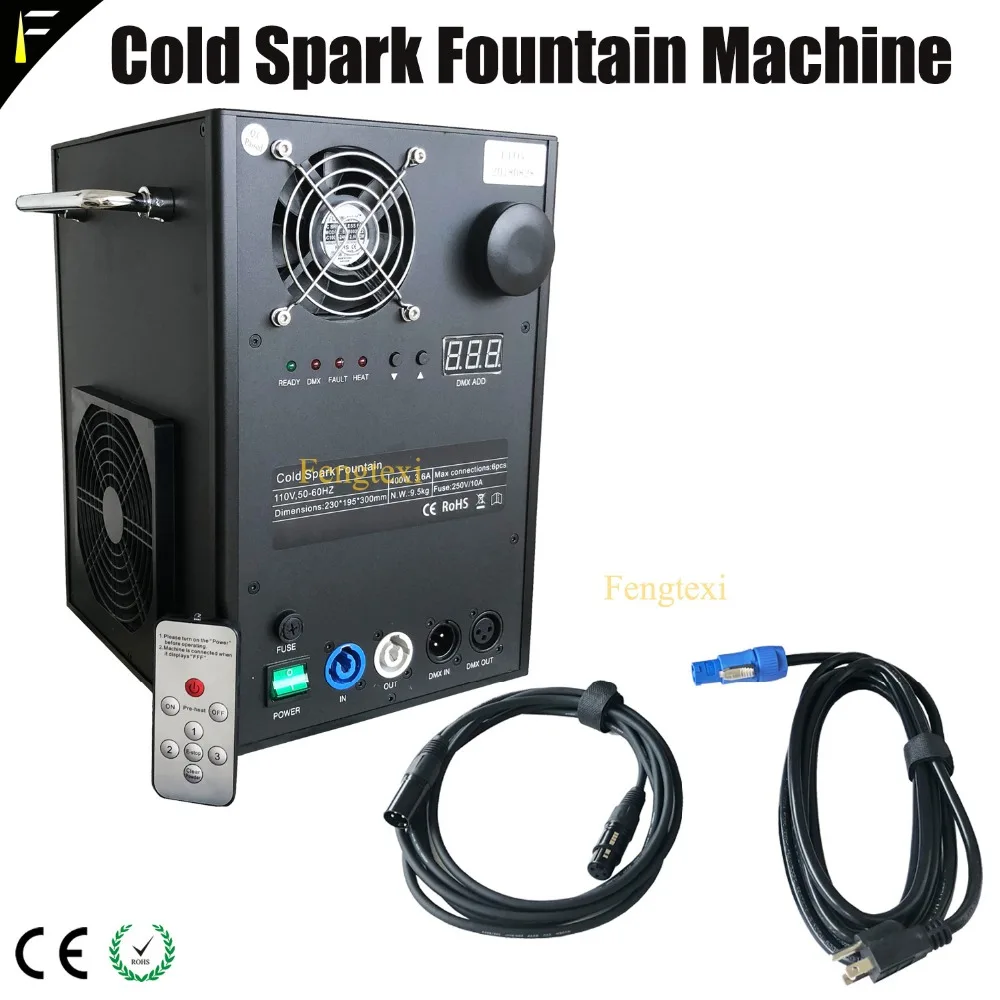 Безопасный сверкающий фонтан холодный огонь Spark FX специальный эффект машина через DMX и пульт дистанционного управления 1-3 м падение