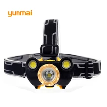 Micro USB внутри Батарея 8000 Люмен Cree XM-L T6+ 2COB светодиодный Перезаряжаемые Zoom головой факел 4 режима фар Hungting рыболовная лампа огни