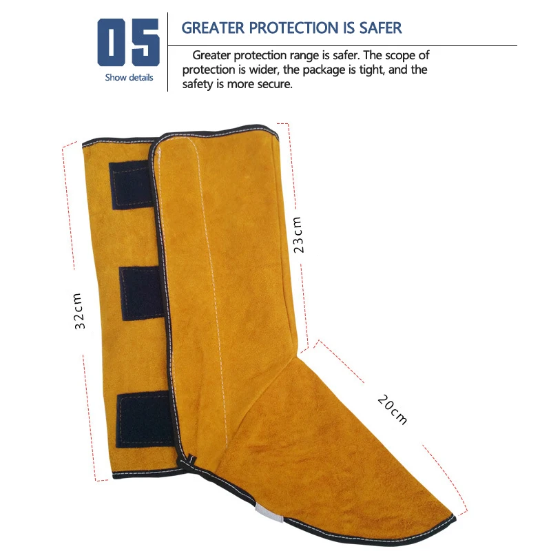 Electric welding fire Anti-Cut High Temperature protection Fire-Proof foot leggings welder foot protection cover wear insulation Electric welding fire Anti-Cut High Temperature protection Fire-Proof foot leggings welder foot protection cover wear insulation