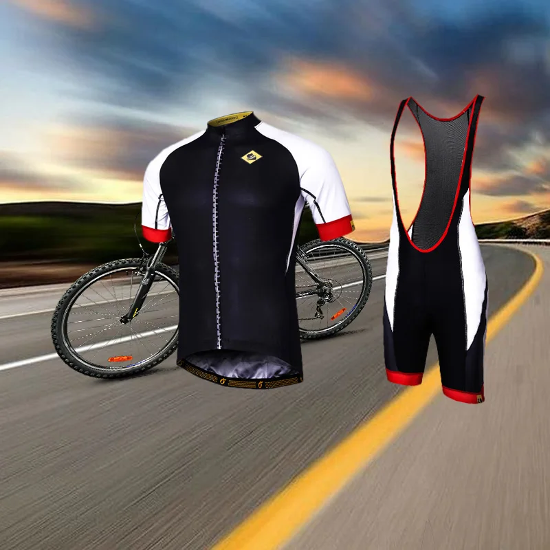 Emonder Cycling Jerseys Sets Mens Bike Riding MTB/Road Short Sleeve Cycling Suit Cycling Team