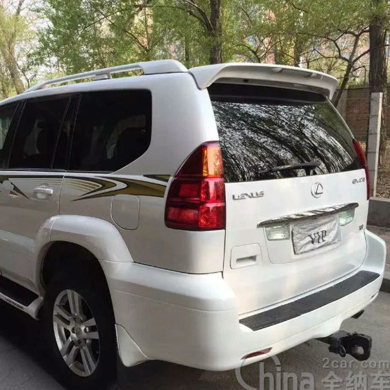 Задний спойлер для Lexus GX470 окрашенный в заводском стиле 2003-2009 со светодиодом 1