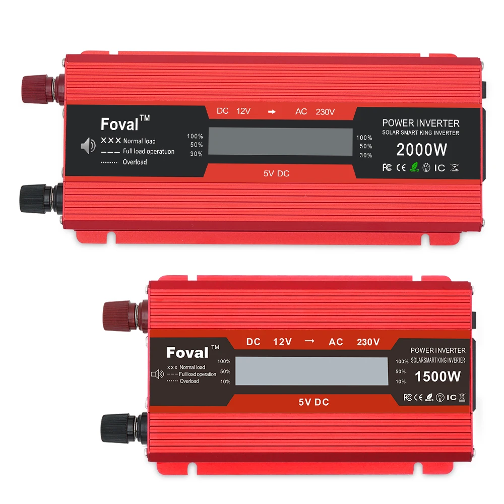 1500 Вт 1500 Вт DC 12 В/24 В к AC 220 В 230 в 240 в авто инвертор ЖК-дисплей мощность Инвертор ЕС/универсальный выход с сигаретой