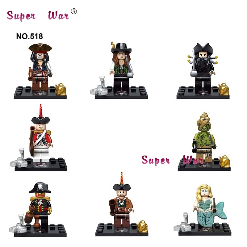 

1Set Movie Series 1 Game Kenway Firenze Pirates of the Caribbean Dragon Ball Z Action building blocks toys for children