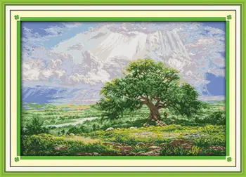 

The wishing tree DMC Cross Stitch 11CT 14CT DIY Needlework Counted Cross Stitch Kits For Embroidery a Cross Crafts Home Decor