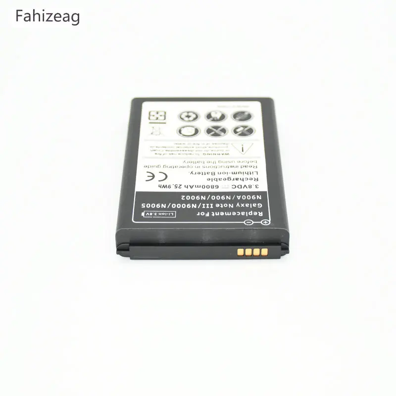 Замена 6800 mAh Батарея для samsung Galaxy Note3 Примечание 3 N9000 N9005 N900A N9002 N900 с черный/белый