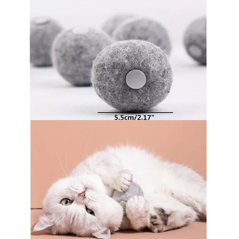 Cat Cashmere Ball Toys With Catnip Tease Cat Scratch Ball For Solving