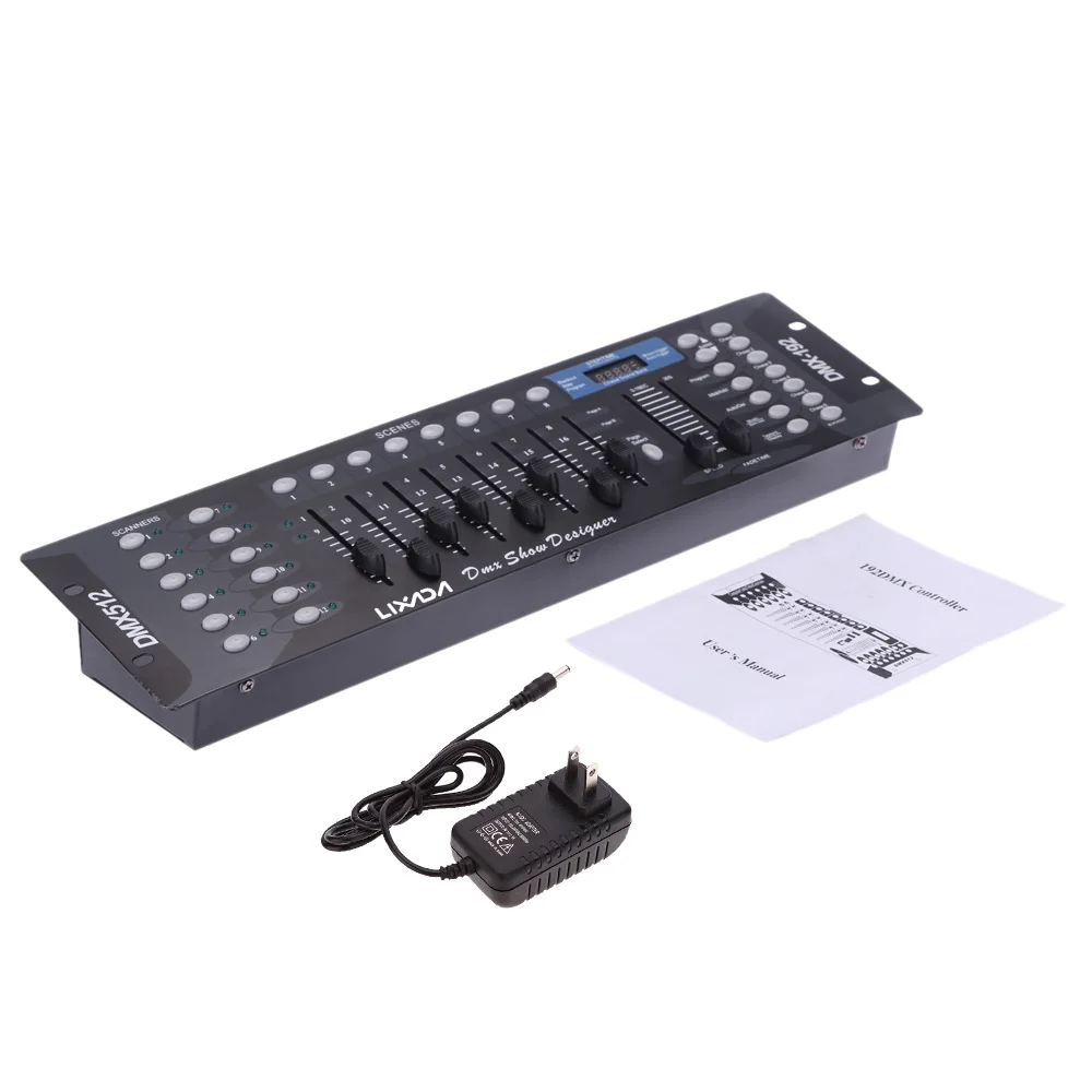 Controlador de Luz Console para Palco Discoteca Canais Controlador Festa Luzes Ano Novo Equipamento dj 192 Dmx512 13 dmx512 controlador console para palco festa luzes