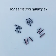 Корпус для телефона samsung Galaxy S7 G930 G930F S7 Edge G935 G935F, гибкий кабель с кнопкой включения и выключения, Кнопка громкости, розовый цвет