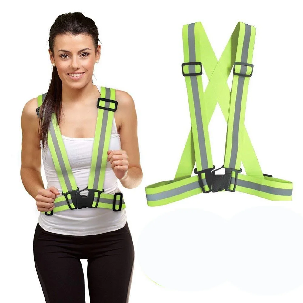 

Adjustable Bicycle Safe Reflective Safety Vest for Construction Traffic Warehouse Visibility Security Reflective Strips Uniforms