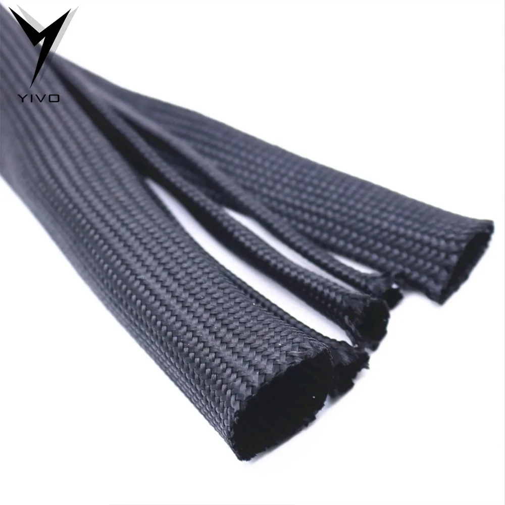  10 meters 5mm 8mm 15mm 20mm 25m black cotton speaker special shock absorber braided sleeve cable sl