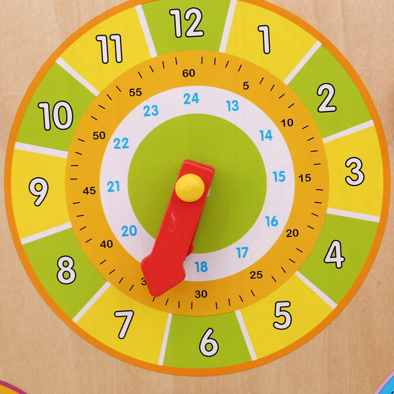 Математические Игрушки когнитивный календарь часы многофункциональные сайдинг игрушки раннего развития дети учатся Развивающие часы Дата погода игрушки