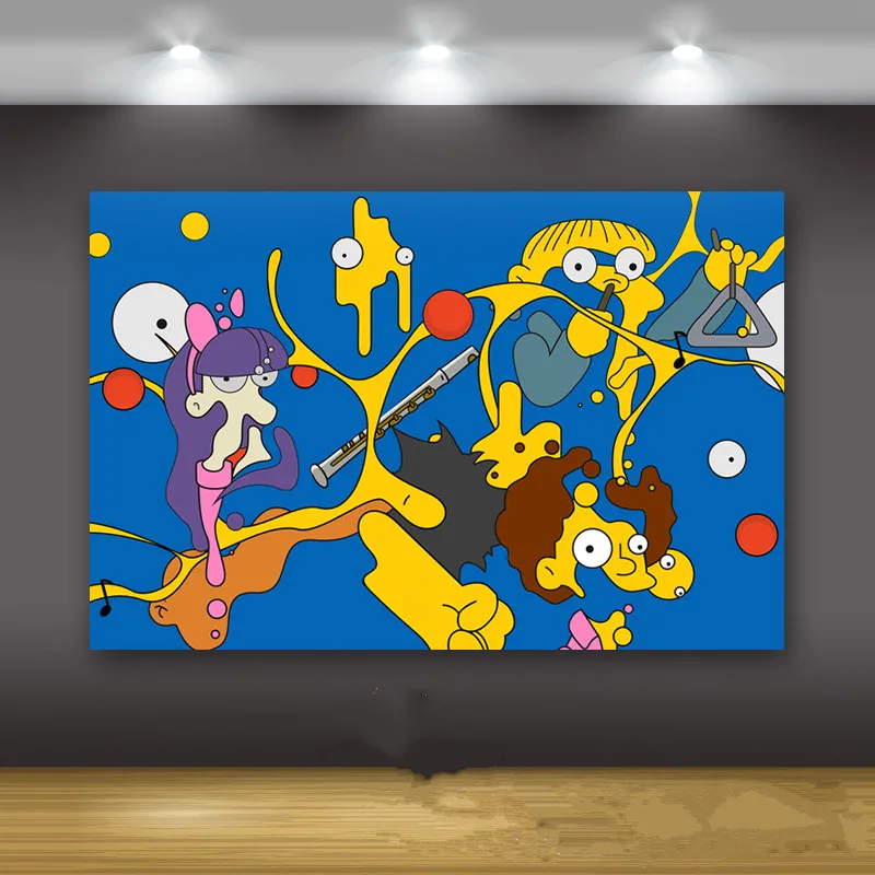 

KAWS THE KAWS ALBUM Creative Cartoon Child Room Living Room Frameless Painting Street Art Doll Figure Collect Model Toy M1314