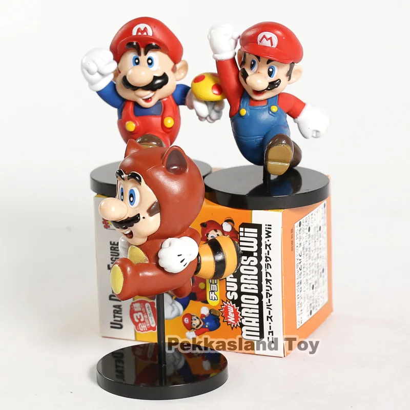 Ультра детальная фигурка Супер Марио Bros. wii Супер Марио мягкая игрушка кукла ПВХ игрушка MEDICOM фигурка Коллекционная модель игрушки 3 шт./компл