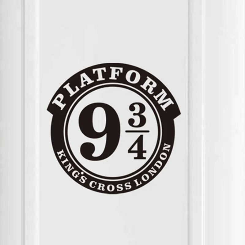 

Home wall stickers creative 9 3/4 platform door stickers vinyl detachable wall stickers children's room home decoration stickers