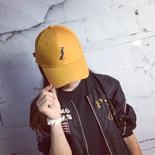 Шляпа Женская американская бейсбольная кепка Женская Корейская Повседневная дикая Студенческая волна улица злодей вышивка козырек Кепка женская шапка capgorras