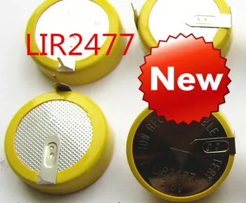 

NEW LIR2477 horizontal welding foot battery 3.6V rechargeable coin cell battery charging LIR2477 3.6V