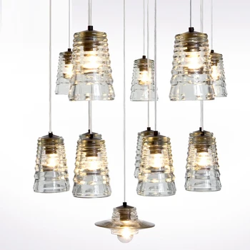 

Livewin Modern glass Hanging Lighting Pendant Lights Cord Hanglamp Foyer Avize Dining room Kitchen Fixture Suspension Luminaire
