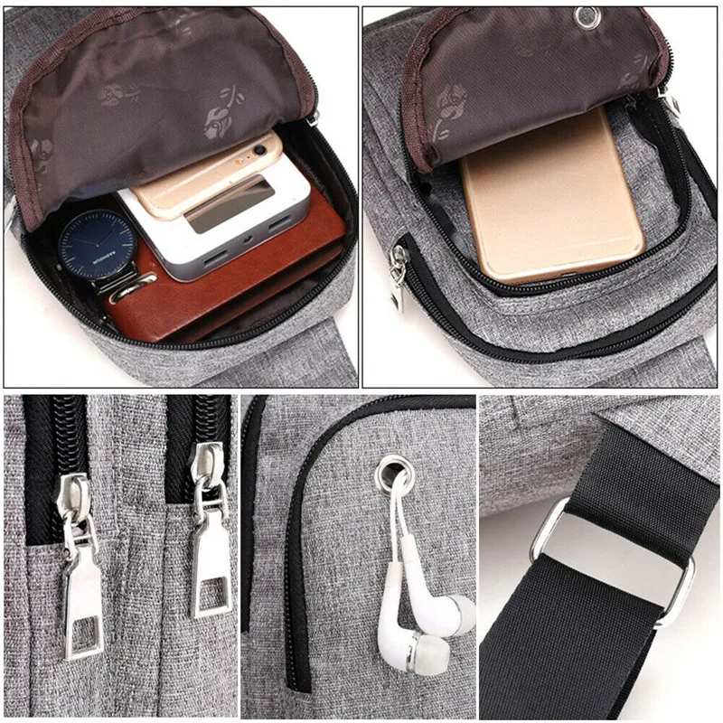 Herren холст Brusttasche Кроссбоди Schultertasche курьерские Сумки Tasche сумки