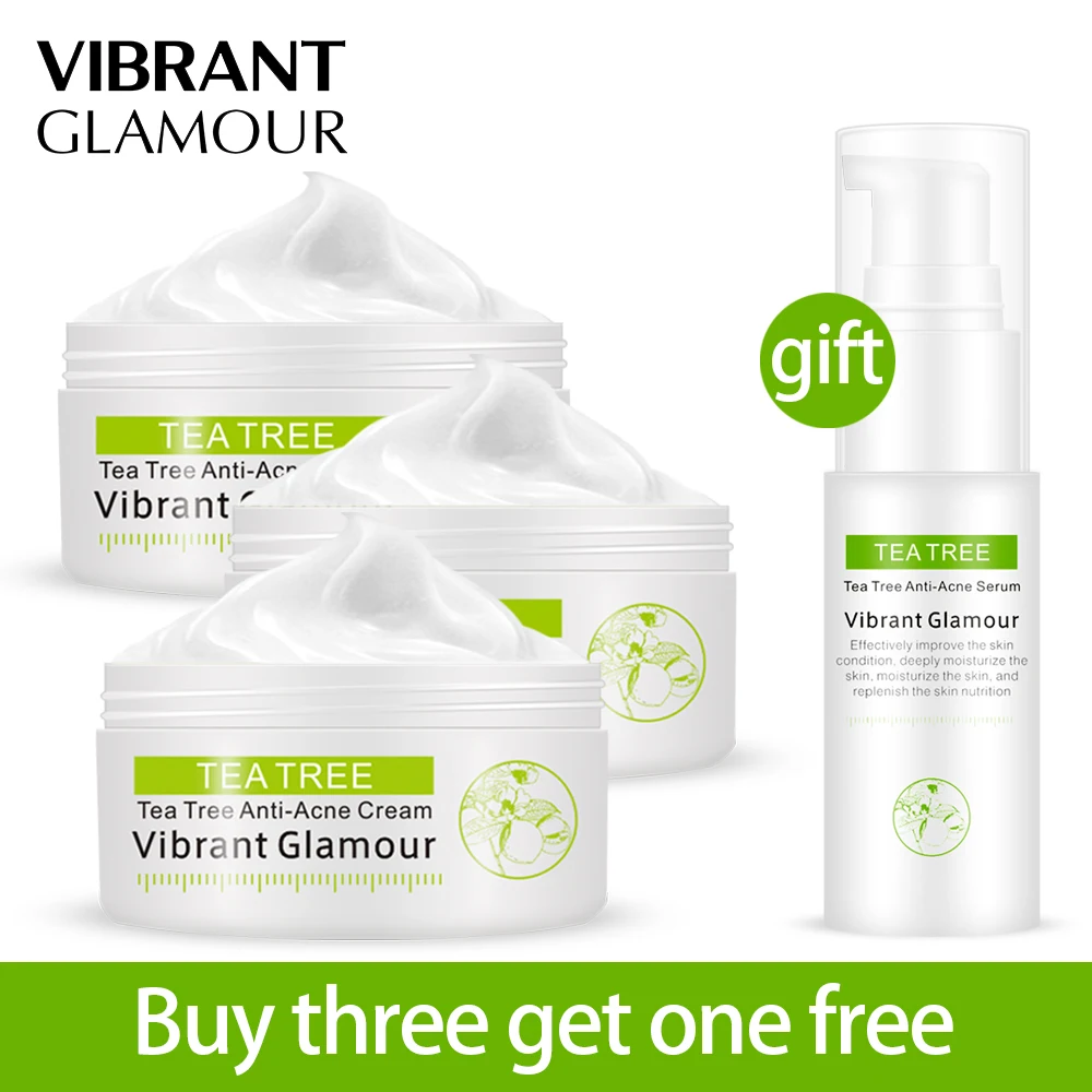 

Buy3 get 1 gift Acne cream Face cream set remove scar acne Treatment Anti acne marks Skin care plant extract VIBRANT GLAMOUR