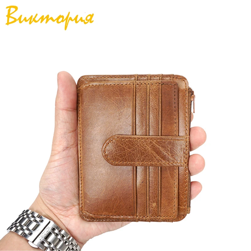 

CHARA'S BAG brand Cow Leather wallet men/women Short Multifunction wallet men Clutch zipper Student Coin Purse 100% Cowhide