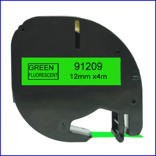 Cheap LUDEOU For Dymo Letratag Plastic 12mm Label Printer Maker Tapes 91209 Black on Green Fluorescent Tapes Letra Tag Plastic Tape Cheap LUDEOU For Dymo Letratag Plastic 12mm Label Printer Maker Tapes 91209 Black on Green Fluorescent Tapes Letra Tag Plastic Tape