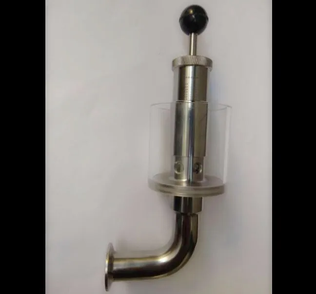 1,"(38 мм) OD50.5 трехзажимной регулируемый предохранительный выпускной клапан Kieselmann 0,2-2.2Bar для бака для брожения пива, нержавеющая сталь 304