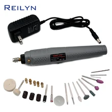 Беспроводная литий-ионная батарея 10 Вт Мини дрель рисовая шлифовальная машина мини Dremel машина 14000 Rmp инструмент вращения 0,5-3,2 мм патрон легкий