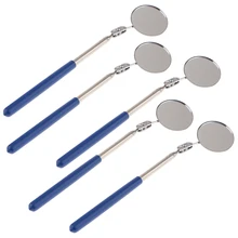 5 Pcs Automotive Telescopic Inspection Detection Lens Mirror Extend Angle View