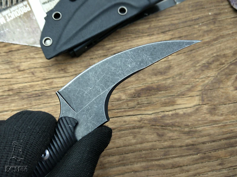 Тактический нож Mako karambit, M690, лезвие из нержавеющей стали, охотничьи ножи для выживания, фиксированные ножи, Черная Ручка G10, нож-коготь Bastine, инструмент