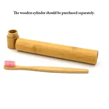 500 шт. древесины зубная щетка Рот чистым бамбуковый уголь зубная щетка Уход за полостью рта щетиной взрослых Дорожная зубная щетка язык скребок