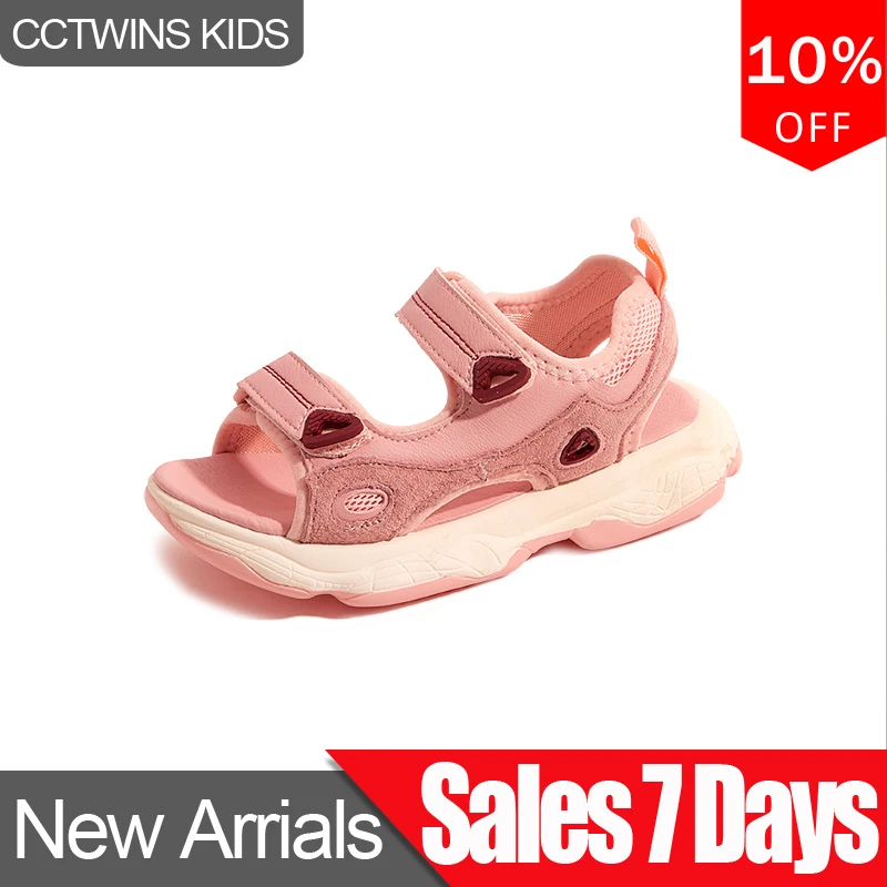 

CCTWINS Kids Shoes 2019 Summer Girls Fashion Casual Sandals Boys Non-Slip Beach Flats Toddler Children Soft Barefoot Shoes BS396