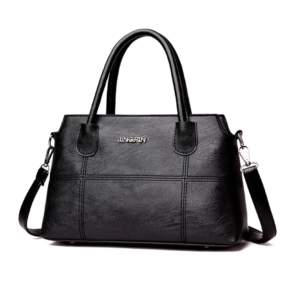 

Fashion Women Leather Zipper Patchwork Messenger Bag Splice Handbag Shoulder Bag Crossbody Bag Tote Bag#ZS