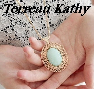 

Terreau Kathy BK Jewelry Hut 2016 Korean Jewelry Pierced Oval Necklace Long Paragraph Sweater Chain Necklace For Women