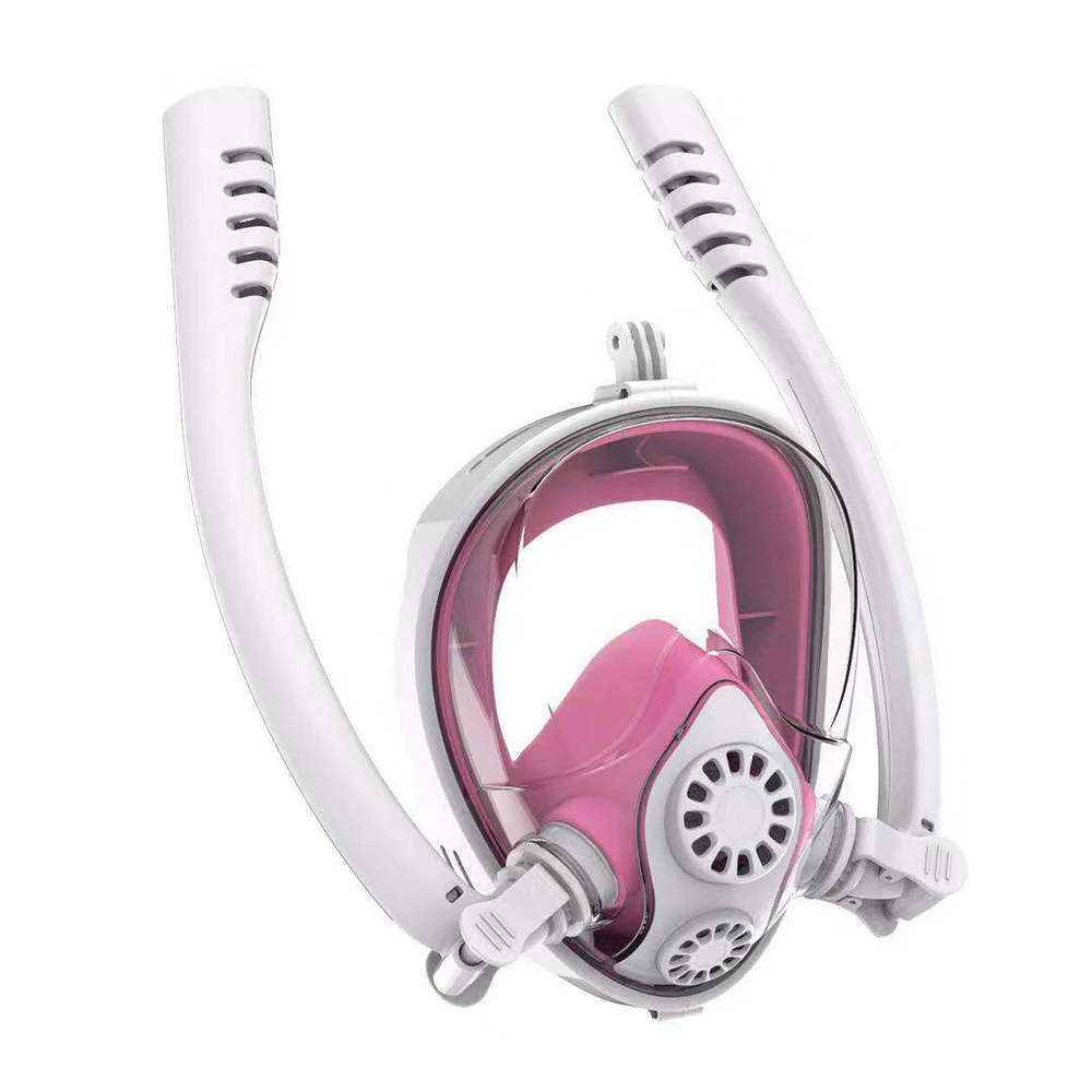 

Diving Mask Double Breath Tube Mask Full Face Underwater Anti-Fog Anti-Leak Swimming Snorkel Masks Diving Equipment