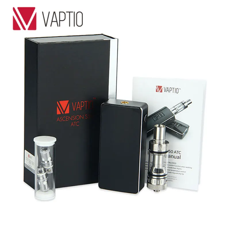 

4200mAh Original Vaptio Ascension S50 ATC Kit with 3.5ml Sail S50 ATC Tank & ATC coil 0.2ohm & 50W Soar S50 box mod e-cig vape