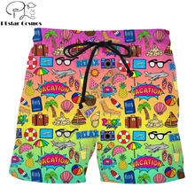 PLstar Cosmos/Новинка года; летние шорты vibes для отдыха с рисунком из мультфильма; мужские и женские повседневные крутые шорты в уличном стиле