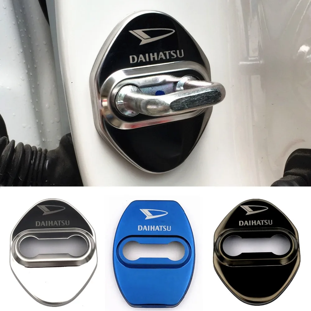 

GR-DL19 4PCS Door lock cover car-styling case for daihatsu terios sirion yrv Stainless Steel car covers car styling