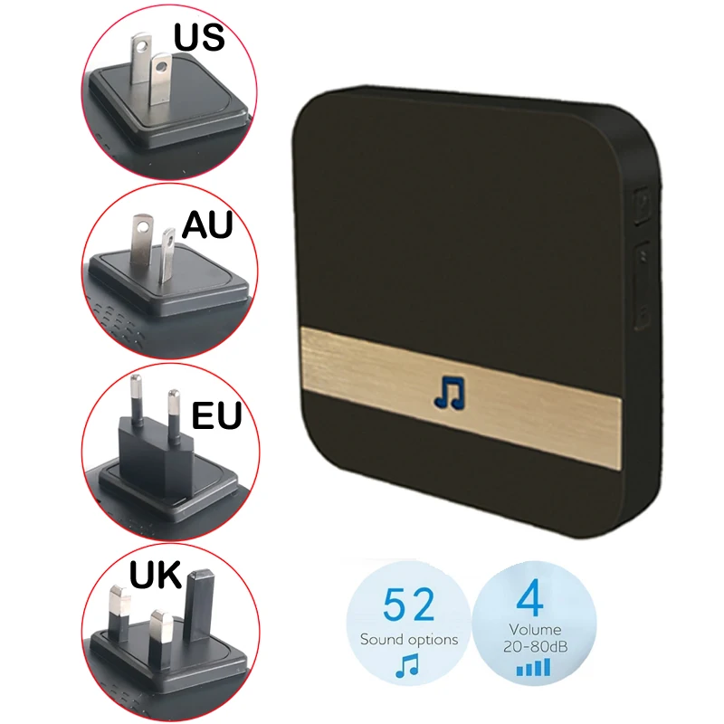 AC 90-250 В умный Внутренний дверной звонок беспроводной WiFi дверной звонок США ЕС Великобритания AU Plug Tosee app и Anyhome приложение для V5 B30 B10