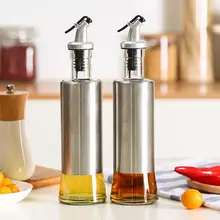 Quevinal50PCS 11 oz Cruet пищевой нержавеющей стали Герметичный маслораспределитель бутылка резервуар для масла оливковое масло уксус соус кухонный инструмент