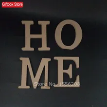 Festive Decorations English HOME Christmas Happy Letter Wooden Letter Decoration Can diy Color