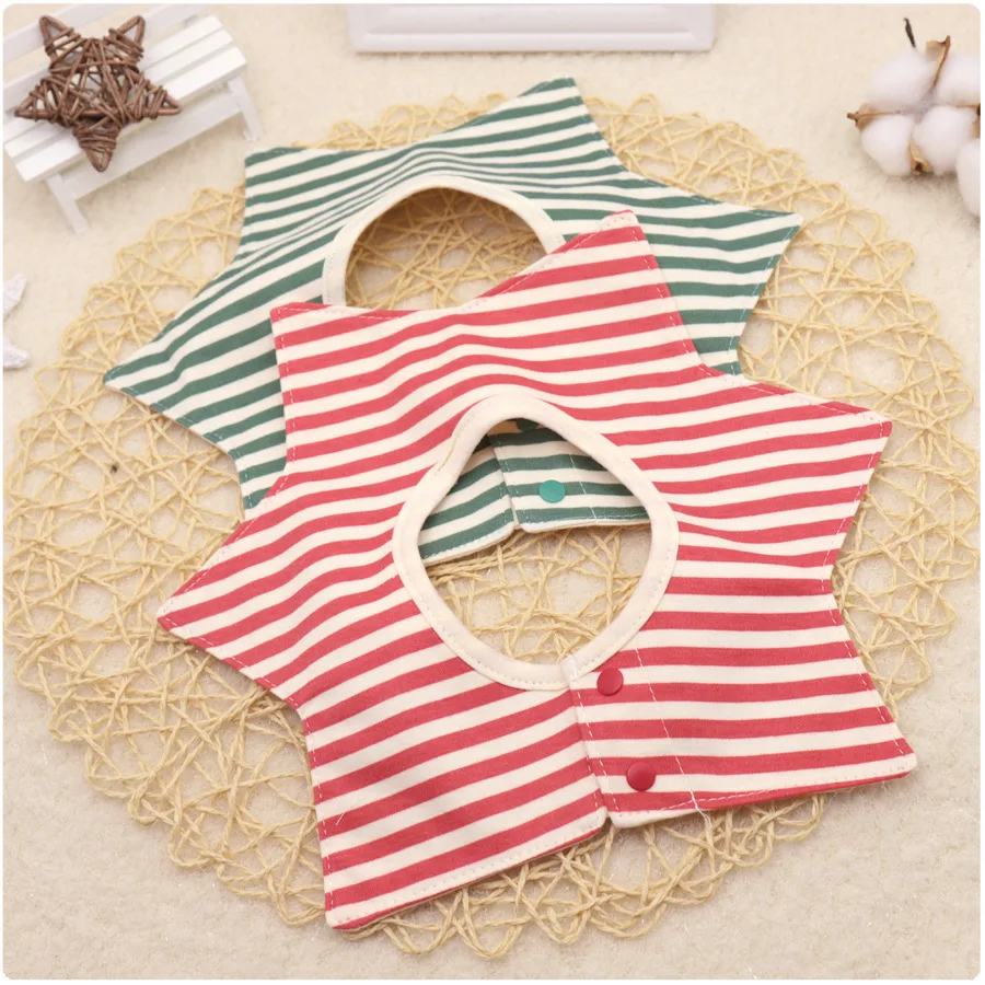 Anti-dirty Cotton Four-layer Cartoon 360 Degree Waterproof Bib Print Baby Saliva Towel Baby Flower Type Rotating Bib Baby Stuff