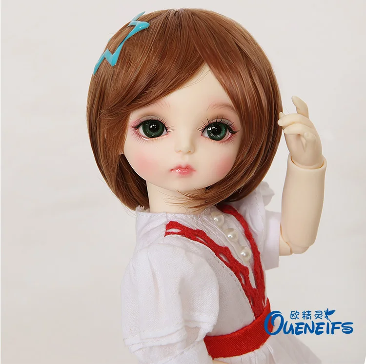 Парик для куклы bjd, прекрасные волосы, Размер 6,5 дюйма, 1/6, высокотемпературный кудрявый парик для шарнирной куклы, прекрасный парик в красоте, волосы принцессы L06B