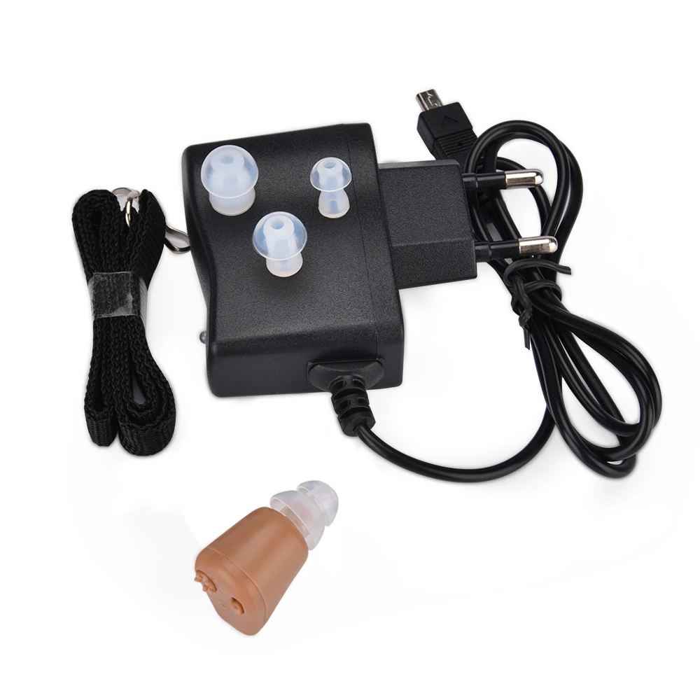 Hearing Aid Portable Rechargeable Mini Hearing Aids Invisible Hear Clear for the Elderly Deaf Ear Care Tools High Quality